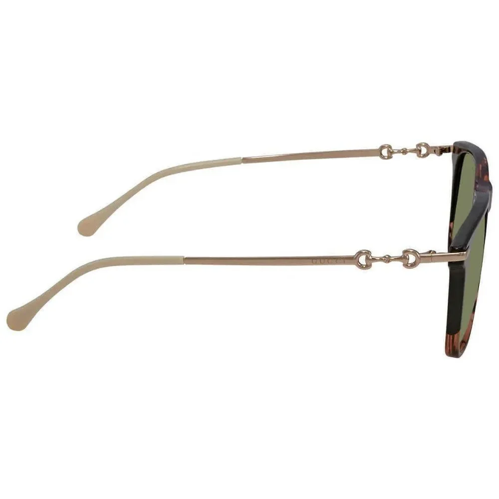 NEW Gucci Green Rectangular Men's Sunglasses
